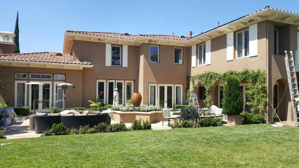 Large Orange County estate after a full exterior repaint by Lunar Painting